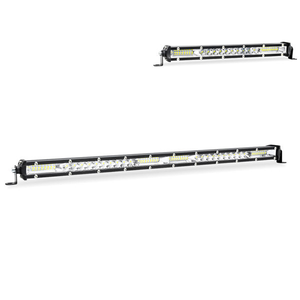 Thanh đèn LED 120W, Combo chùm tia một hàng, Siêu sáng 6000K, Lái xe gắn cản trước