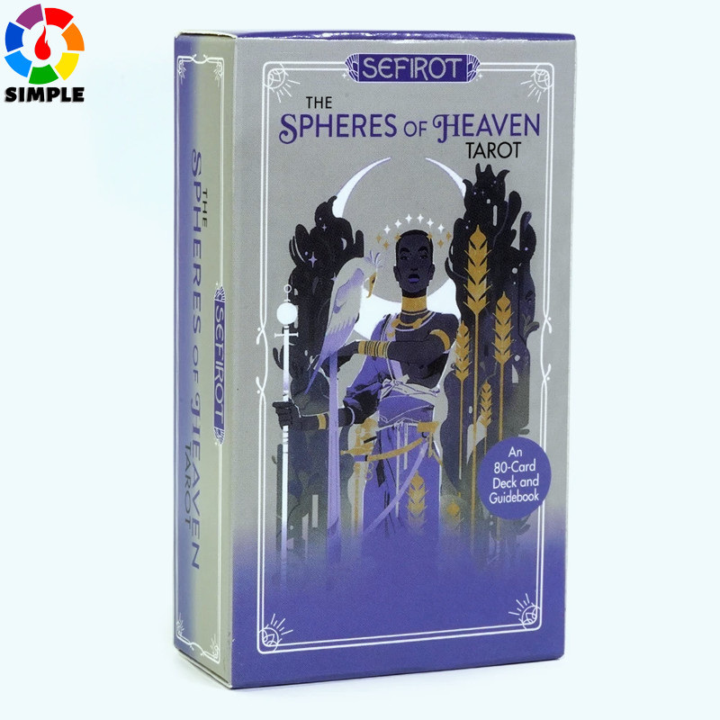 The Spheres of Heaven Tarot 80 Cards PDF Guidebook Deck Inspired by Marseille Tarot