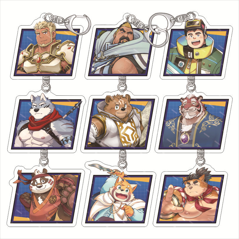 Chúa Kizuna Giáo Viên Acrylic Móc Khóa Orc Acrylic Mặt Dây Chuyền Thần Kizuna Giáo Viên Acrylic Mặt 