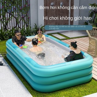 Bể bơi bơm hơi, bể bơi trẻ em, bể bơi chèo gia đình cho bé, bể bơi dày ngoài trời có thể gập lại ngoài trời