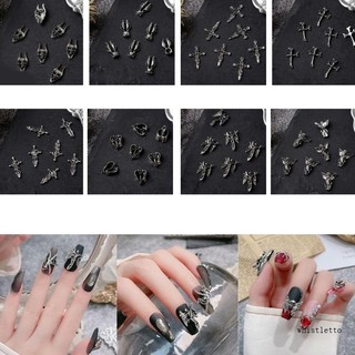 Whi Nail Art Trang trí Móng tay kim loại DIY Phụ kiện làm móng tay Trang trí móng tay
