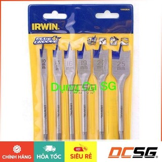 Mũi khoét gỗ đuôi cá chuôi lục giác Irwin 10502826 (6 chi tiết/bộ)