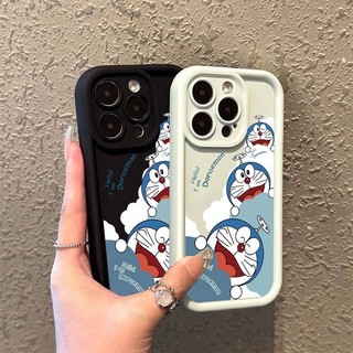 Thời Trang Nhãn Doremon Dầu graffiti Disney Mickey Vỏ Điện Thoại Cho iphone 15 11 12 14 13 pro max xr x 7 8 plus mini xs max se2 Vỏ TPU Mềm Chống Sốc Sky Eye Thang Cặp Đôi