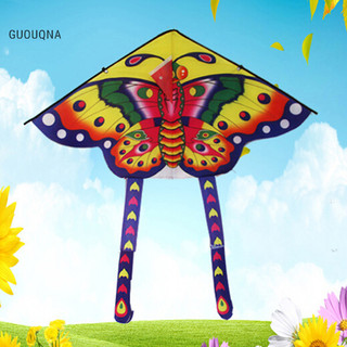 GUOUQNA 1 Bộ diều đuôi dài in hình 90 * 50cm có dây tay cầm BASL