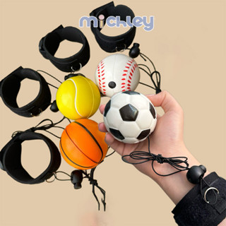 Michley Tay ném lại bóng đồ chơi trẻ em cổ tay bóng đàn hồi mắt phối hợp tay đào tạo bóng xoay ngoài trời