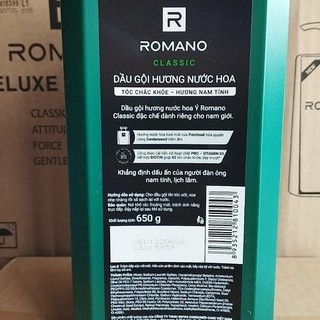 Dầu gội Romano Classic 650g