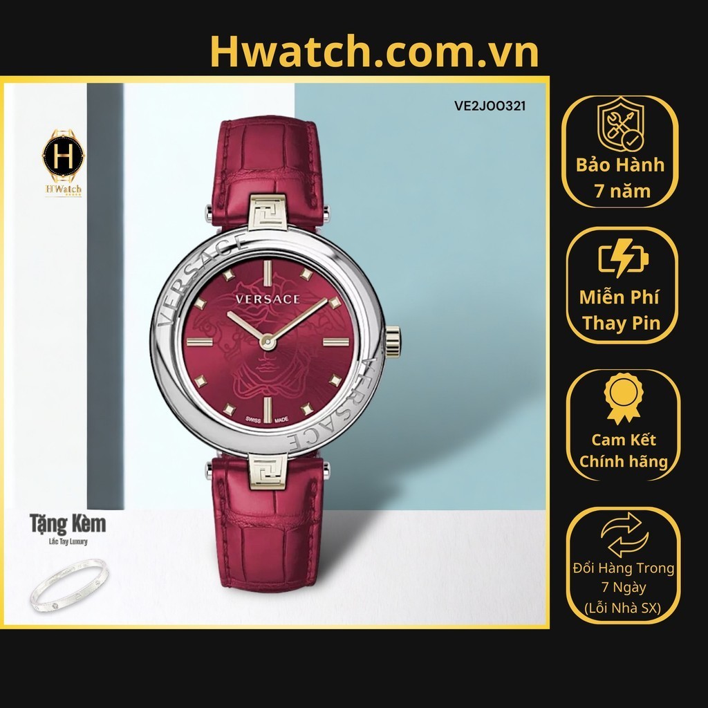 [Có sẵn] [Chính hãng] Đồng Hồ Nữ Versace Pin VE2J00321 New Lady Watch  HwatchAuthentic