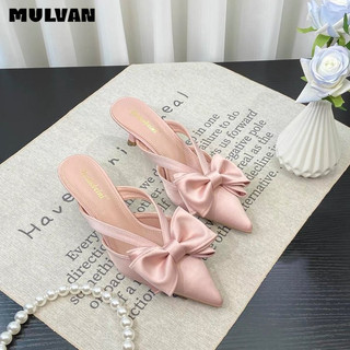 MULVAN Giày Cao Gót Mũi Nhọn GIÀY SANDAL Thời Trang Mới 2024 Cho Nữ Năng động Hiện đại Đa dụng Linh hoạt FGL24408XZ 15Z240407