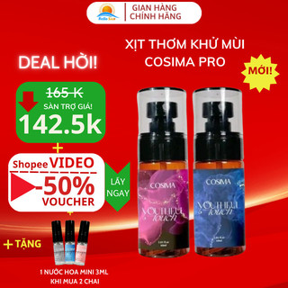 Xịt Khử Mùi Cosima Pro, Xịt khử Mùi Nách, Xịt Nách Khử Mùi Hôi Nách Nam Nữ Xịt Thơm Toàn Thân Cosima Shop Hello Sun
