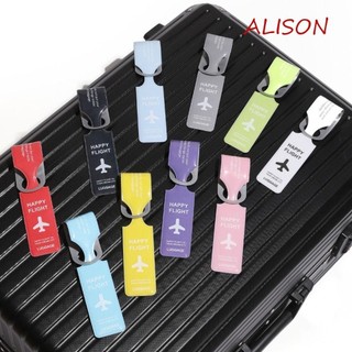 Thẻ hành lý ALISON PVC, Nhãn địa chỉ Thẻ tên hành lý Thẻ vali máy bay, Thẻ nội trú mềm Thẻ hành lý máy bay Thẻ nội trú Thẻ thông tin Thẻ thông tin Thẻ thẻ nội trú Ngày lễ
