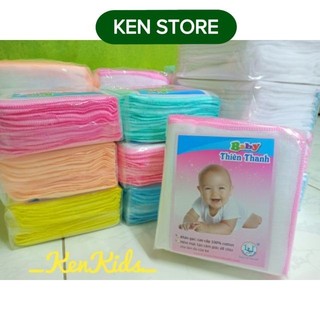 Khăn sữa gạc siêu thấm 4 lớp loại nhỏ Thiên Thanh (25x27cm) KEN STORE