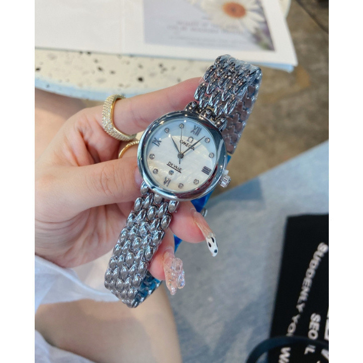 Đồng hồ nữ Omega Cymbal Series Bay thanh lịch Đồng hồ đeo tay đồng hồ nữ Rui 39,5 Mm Thép không gỉ 18k Gold Case Dây đeo 18k