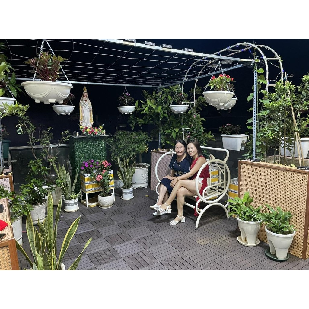 TẤM Thảm Lót Sàn Ban Công Chung Cư, Liền Kề Cao Cấp, nhà tắm,sân vườn,chống trơn trượt kt 30x30x2cm