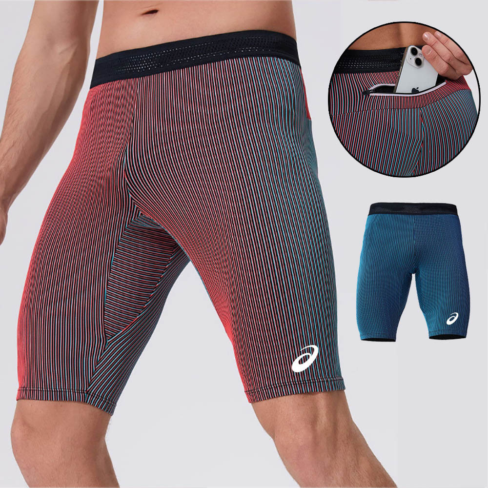 Running Training Fitness Leggings Bodybuilding Tights Sports  Marathon Compression Shorts Quick ftCd