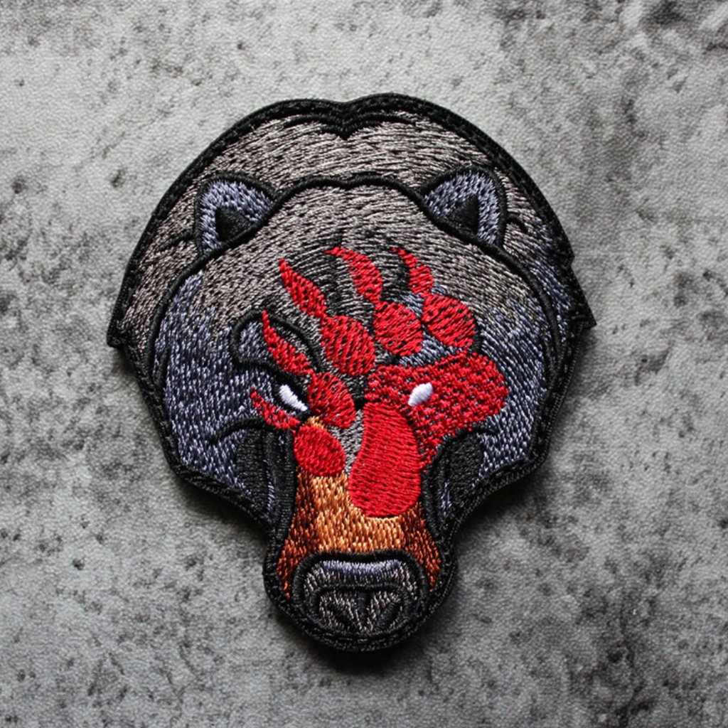 Patch_ miếng dán velcro vải gấu Seiko tactical