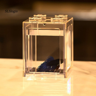 Bể Cá Mini Có Đèn LED Độc Đáo Trang Trí Bể Cá Sinh Thái