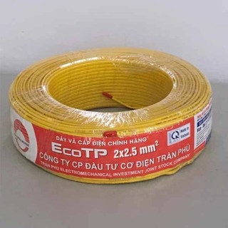 Dây điện trần phú 2x2,5mm - công ty CP đầu tư cơ điện TRần Phú hàng chính hãng