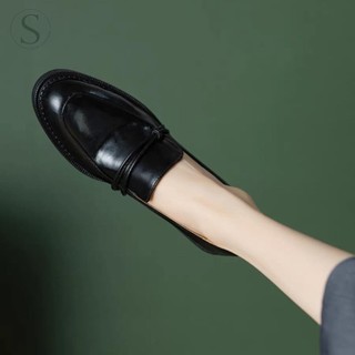Size Station - Giày loafer da trơn basic 4cm 400034