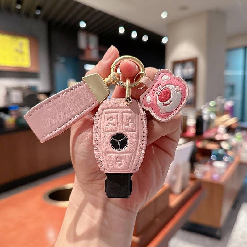 Mercedes-Benz gla200 Chìa Khóa glc260 Khóa e260 Xe Da Thật Chính Hãng cla Phong Cách Cũ c180l Vỏ c20