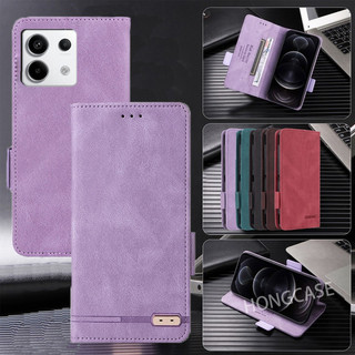 Ốp Lưng Cho Xiaomi Redmi note 13 Pro 5G note13 13Pro note13Pro 4G 2024 Flip Phone Case Da Khe Cắm Thẻ Ví Giá Đỡ Vỏ Bảo Vệ