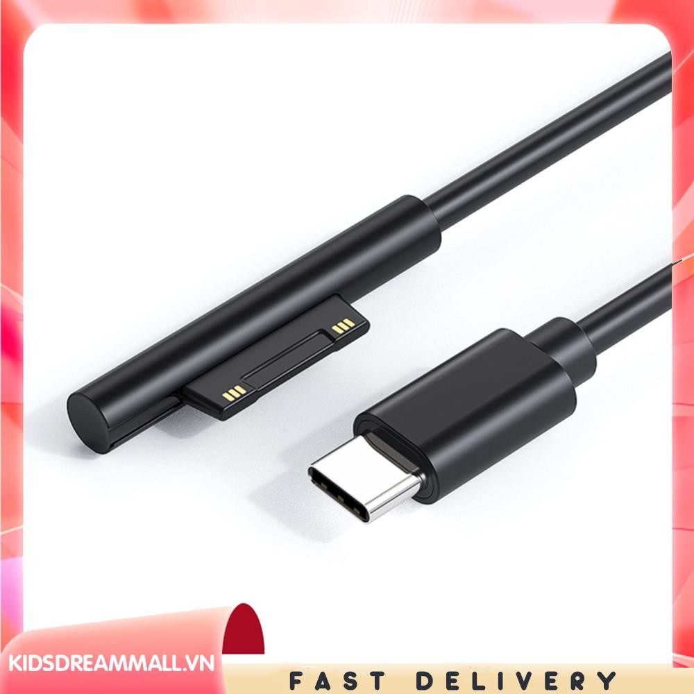 [Kidsdreammall.vn] Cáp sạc nhanh USB C PD cho Microsoft Surface Pro 7 6 5 4