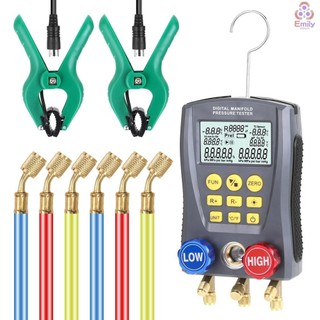 Đồng hồ đo áp suất Làm lạnh Kỹ thuật số Máy đo áp suất chân không Máy đo nhiệt độ Thông gió và điều hòa nhiệt độ Máy kiểm tra van Bộ công cụ