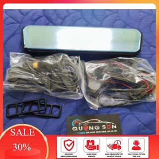 Camera hành trình kẹp gương màn hình lớn , ghi hình trước và sau , hỗ trợ camera lùi