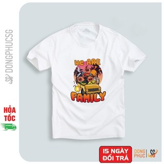 Áo thun gia đình We are family đồng phục hội nhóm thun cotton mềm mịn màu trắng SGY227 | DONGPHUCSG