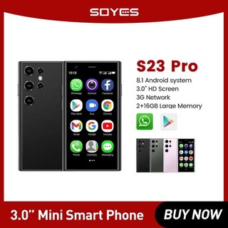 SOYES S23 Pro Ponsel Pintar Mini 4G 3.0 Inci Android 8.1 Kamera HD Kartu SIM Ganda Ponsel Palm Lucu Google Play