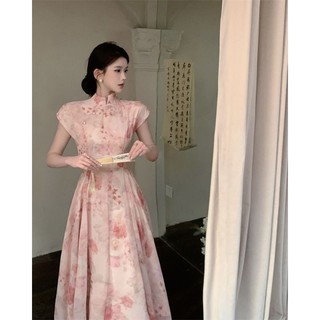 Váy phong cách Pháp mùa hè Váy ngọt ngào Váy cổ tích nữ