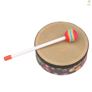 Có cần trống 6in âm nhạc bộ gõ di động trống di động orff nhạc bộ gõ trống có trống trống orff nhạc trống di động trống có trống nhạc zom doc flm