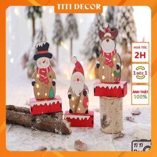 Mô hình ông già noel trang trí nhà cửa, đạo cụ chụp ảnh phông nền chụp ảnh - TiTi Decor