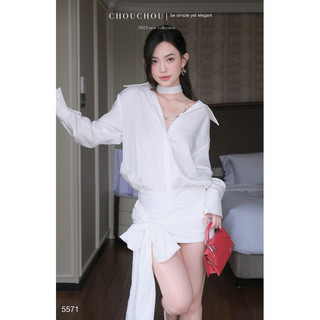 Đầm Sơmi Nơ Dài Chouchou