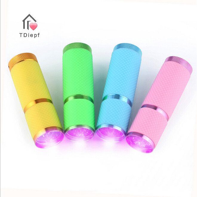 Máy sấy móng tay LED Mini Đèn pin cho sơn móng tay UV Gel Mới MỚI