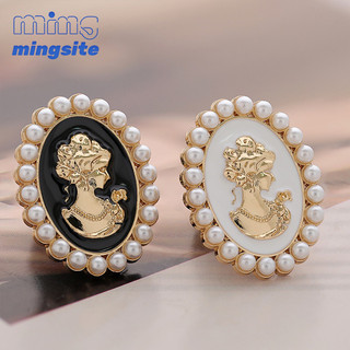 Làm Đẹp Đầu Trâm Hoa Tấm Khóa Ngọc Trai Thổ Cẩm Retro Cao Cấp Thổ Cẩm Trang Sức Dành Cho Nữ