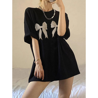 Hàng sẵn có FASHMILY 100% Cotton Phong Cách Hàn Quốc In Hình Đồ Họa Độc Đáo Tay Ngắn Nam Unisex Rời Quá Khổ Tee Nữ Áo