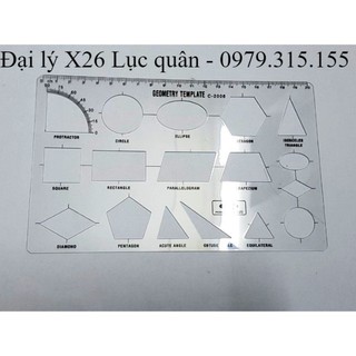 Thước chỉ huy tham mưu vẽ hình khối