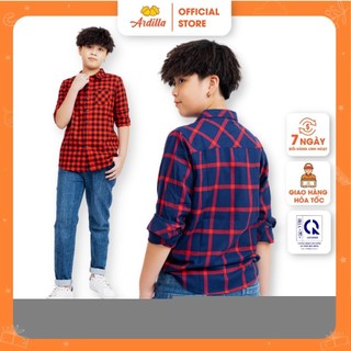 Quần jeans/quần bò bé trai ardilla thiết kế cạp chun hai bên co giãn, form đứng tôn dáng cho bé 4-15 tuổi aa2101-qj