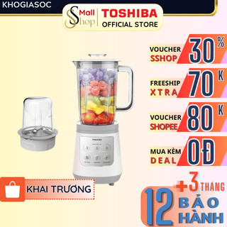 Máy xay sinh tố toshiba bl-70pr1nv bl-70pr2nv 1.5l 700w chính hãng, xay đá, xay hạt tiêu, cà phê - sshop official