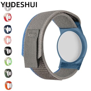 YUDESHUI Dây đeo đồng hồ, Bảo vệ chống thất lạc bằng Nylon, Dây đeo cổ tay có thể điều chỉnh co giãn nhẹ đầy màu sắc cho AirTag Kid