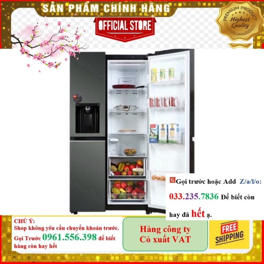 <Sale> [MIỄN PHÍ GIAO LẮP] GR-D257MC - Tủ lạnh LG Inverter 635 Lít GR-D257MC