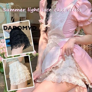 DADOMYD Quần an toàn ren hoa, Quần short chống va đập ren Quần lót Petticoat, Quần short dáng rộng mềm mại dễ thương Quần short dáng rộng công chúa dành cho nữ