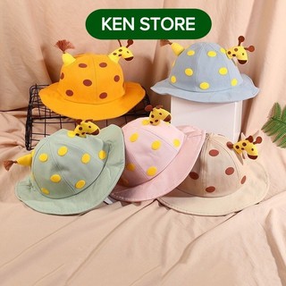 Mũ/ nón vành cho bé hình hươu cao cổ 3d hot hit ken store