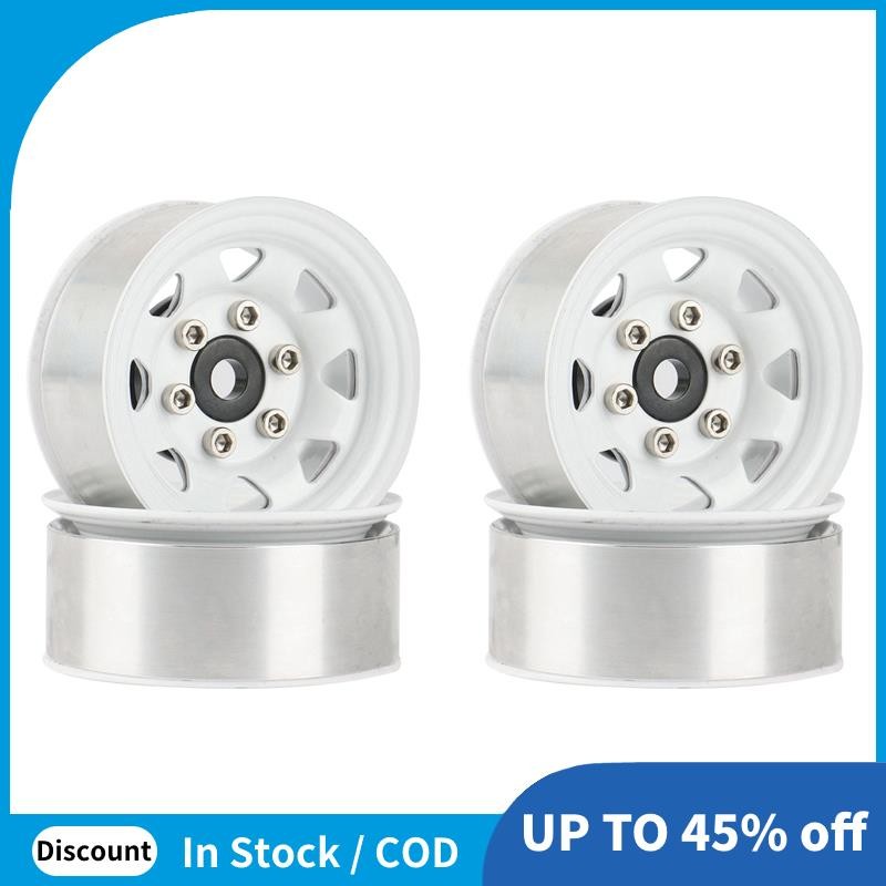 4 1.55 Kim Loại Beadlock Bánh Xe Vành Hub Cho 1 / 10 RC Xe Bánh Xích Xe Trục Jr 90069 D90 CC01 LC70 