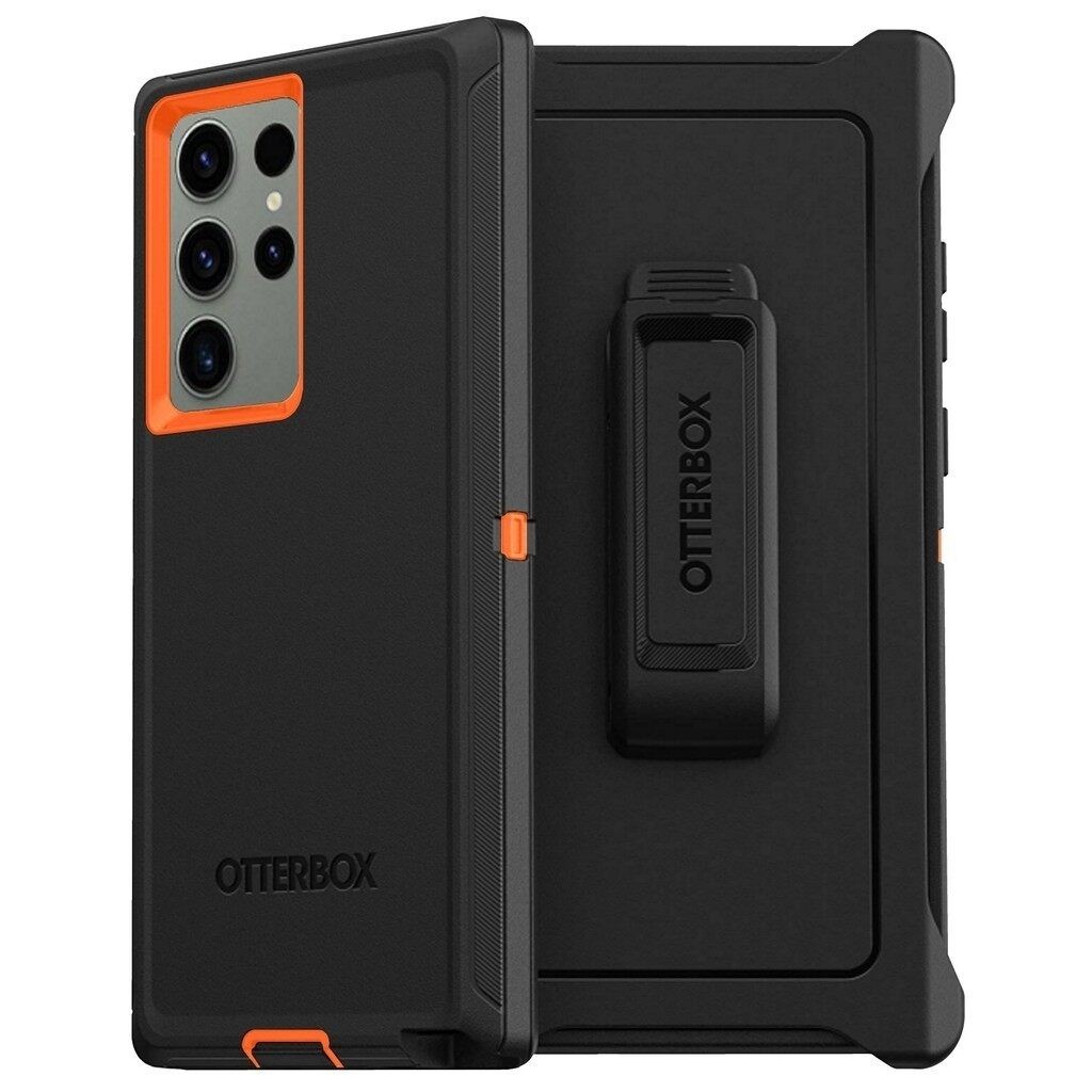 Otterbox Defender Dành Cho Samsung S24 Ultra S23 S21 S20 PLUS Ultra S22 Ốp Lưng Chống Sốc (Đen / Cam