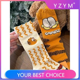 YZYM Tất giữa bắp chân nữ hoạt hình tất dài mùa thu đông