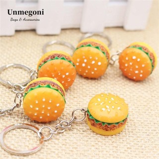 Unmegoni Khóa Hình Bánh Hamburger 3d Dễ Thương