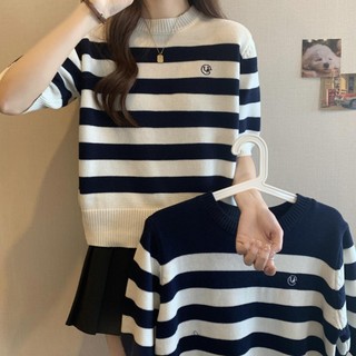 Áo Thun Tay Lỡ Cổ Tròn Dáng Rộng Thời Trang Xuân Hè Phong Cách Hàn Quốc Cho Nữ