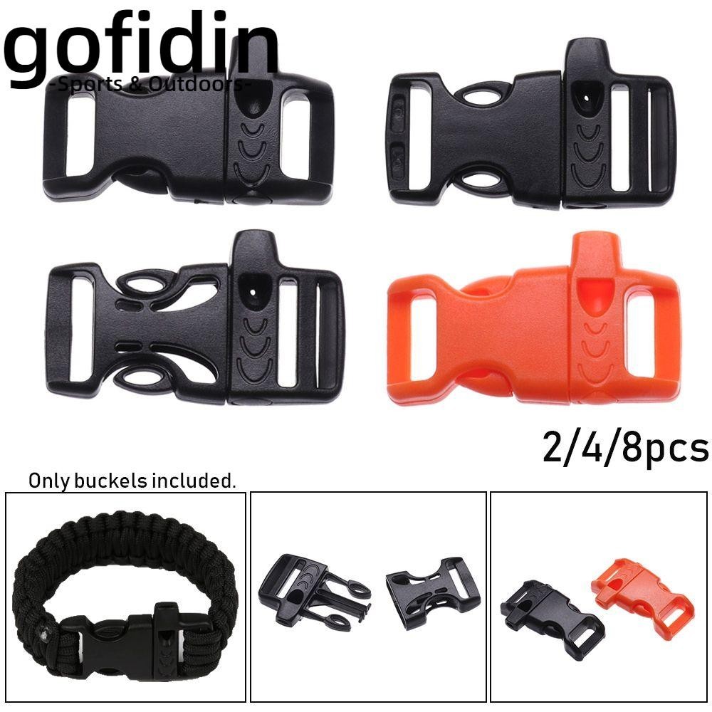 gofidin 2/4/8 khóa cài dây dù 550 bằng nhựa dạng cong dùng làm bộ phận nhả khẩn cấp cho túi ngoài trời