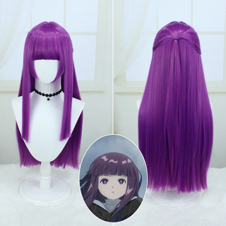 Frieren Beyond Journeys End Fern Cosplay Tóc Giả Anime Tóc Tím Dài Người Phụ Nữ Tóc Người Chịu Nhiệt Halloween